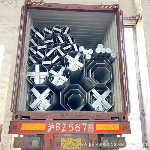 500 dan Galvanized Electrical Steel Pole